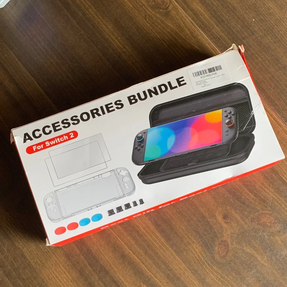 Accessories Bundle for Nintendo Switch 2 - Gray Case NWT